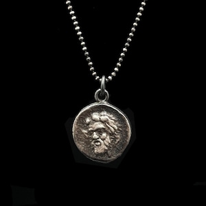 Ancient Greek Coin Necklace | Pan (God of Nature) | Museum Quality Replica