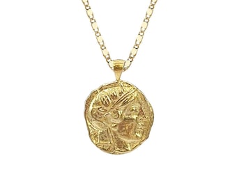 Personalized Athena Necklace | Museum Quality Replica of an Ancient Greek Coin
