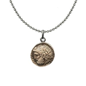 Silver Zeus Necklace - Museum Quality Replica of an Ancient Coin