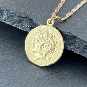 Parthenope Nymph Necklace - Museum Quality Replica of an Ancient Coin
