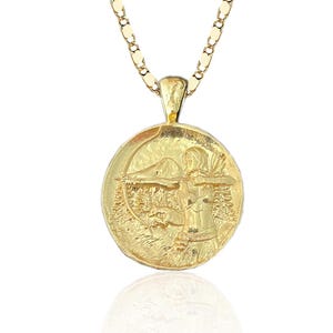 Artemis Coin Necklace - Ancient Greek Goddess of Hunt