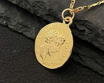 Marcus Aurelius Ancient Coin Pendant Necklace - Museum Quality Replica of an Ancient Roman Coin