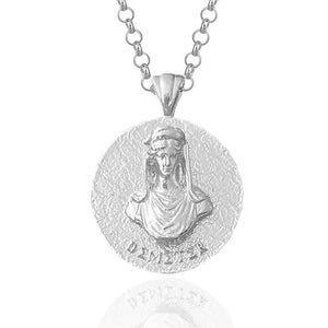 Demeter Silver Necklace - Ancient Greek Goddess of Harvest and Agriculture