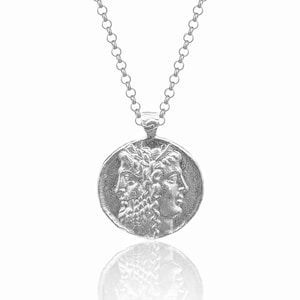 Zeus and Hera Janiform Necklace | Museum Quality Replica of an Ancient Coin