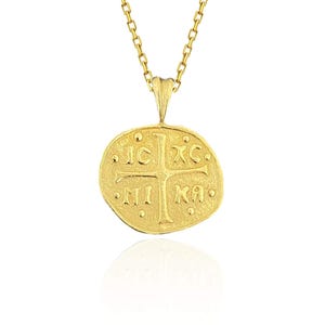 Greek Orthodox IC IX NIKA Necklace - 925 Sterling Silver
