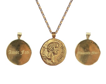 Personalized Marcus Aurelius Coin Necklace | Museum Quality Replica of an Ancient Roman Coin
