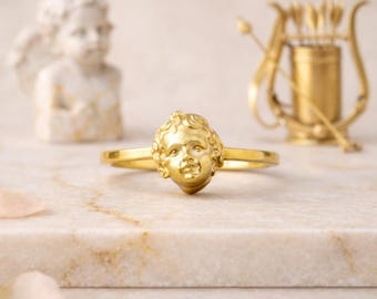 Amor (Eros) Ring – 925 Sterling Silber – Antiker römischer Gott der Liebe – Schmuck zum Valentinstag