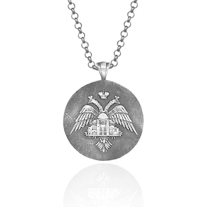 Double Headed Byzantine Eagle & Hagia Sophia Necklace – Symbol of Protection and Legacy