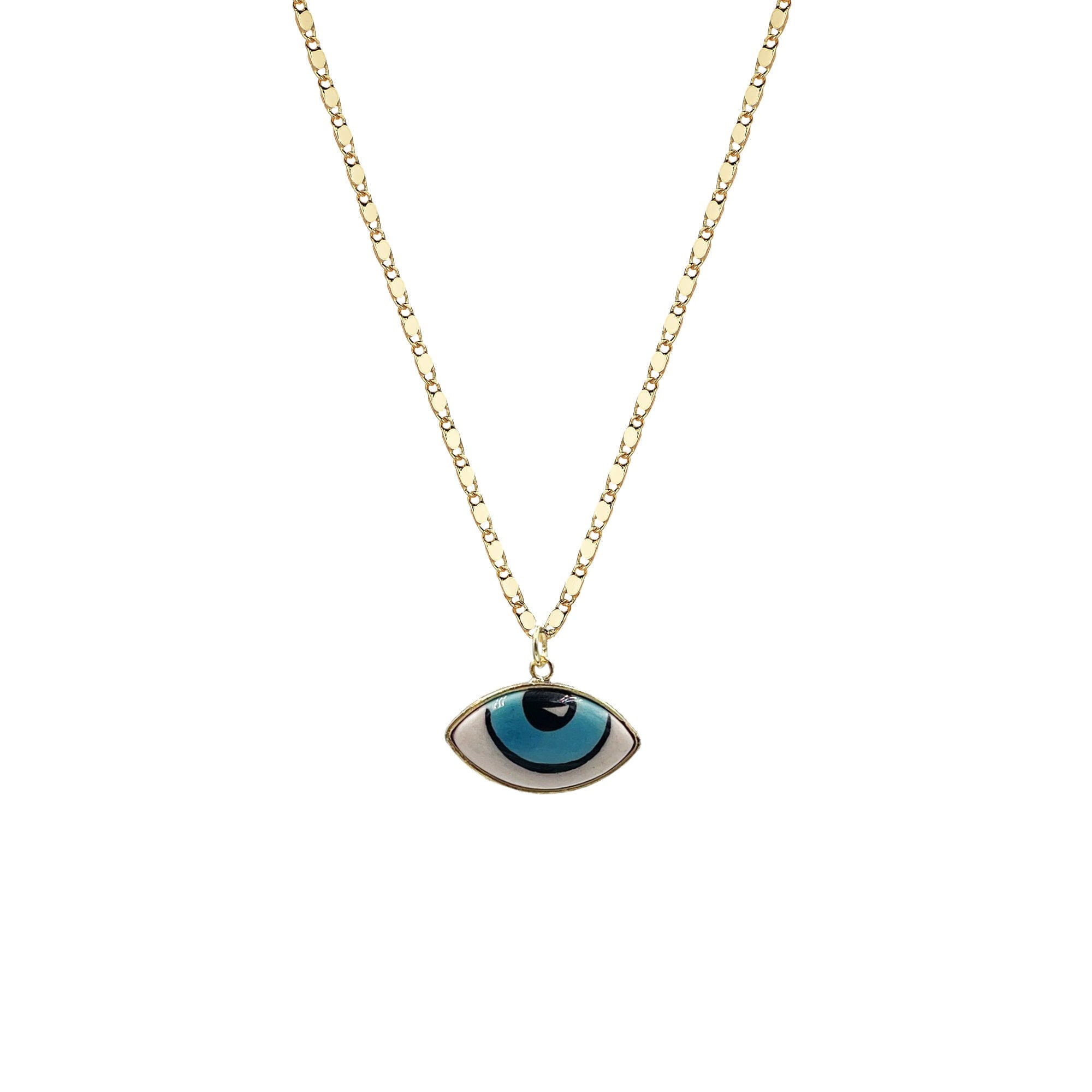 Egyptian Evil Eye Necklace Etsy New Zealand