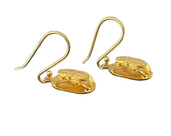 Silver Scarab Earrings - A Symbol of Renewal and Transformation
