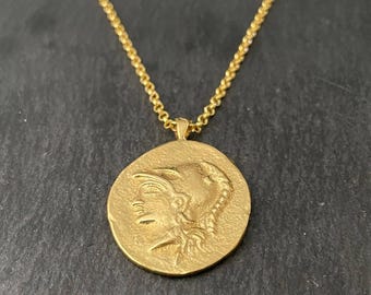 Athena Silver Necklace | Museum Quality Replica of an Ancient Coin