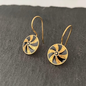 Silver Round Earrings | Ancient Greek Ornaments