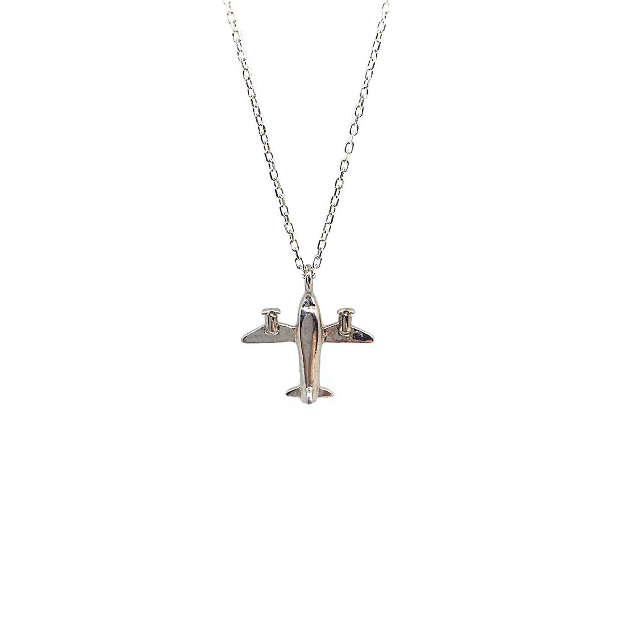 Sterling Silver Polished Floatplane Pendant Sterling Silver Polished Floatplane Pendant