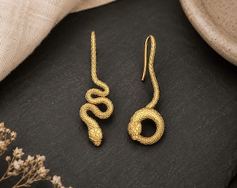 Silver Snake Earrings | 925 Sterling Silver