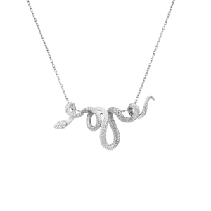 Silver Snake Necklace