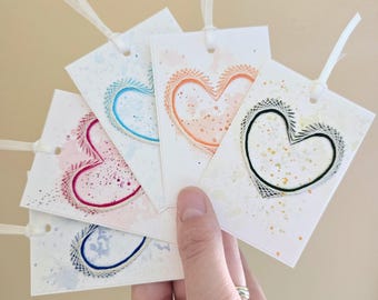 Heart - Handmade bookmarks - small