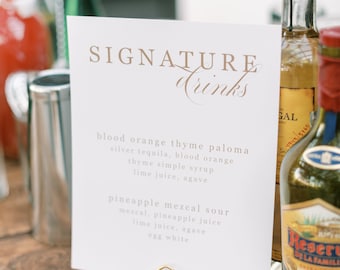 Spersonalizowane menu drinków/baru PLIK CYFROWY