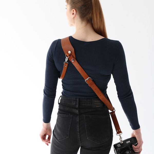 Leather Camera Harness Etsy