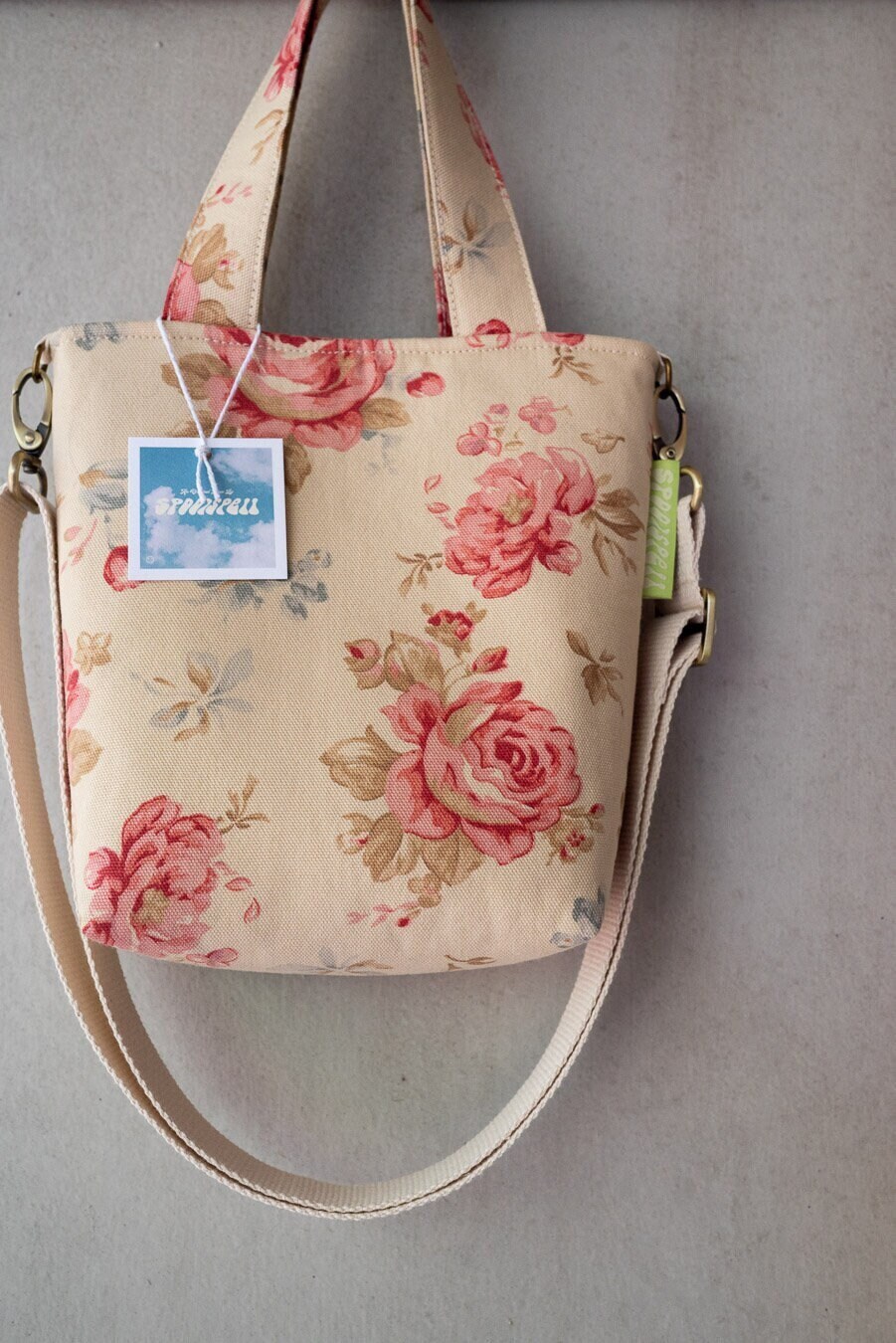 CECILIA // Crossbody Mini Tote Bag Fully Lined Upcycled Etsy