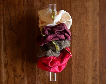 Large Scrunchie // handmade big scrunchy, upcycled scrunchies, scrunchie gift set