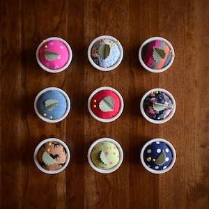 Ramekin Pin Cushion // handmade upcycled pincushion, sewing notions, sewing gifts