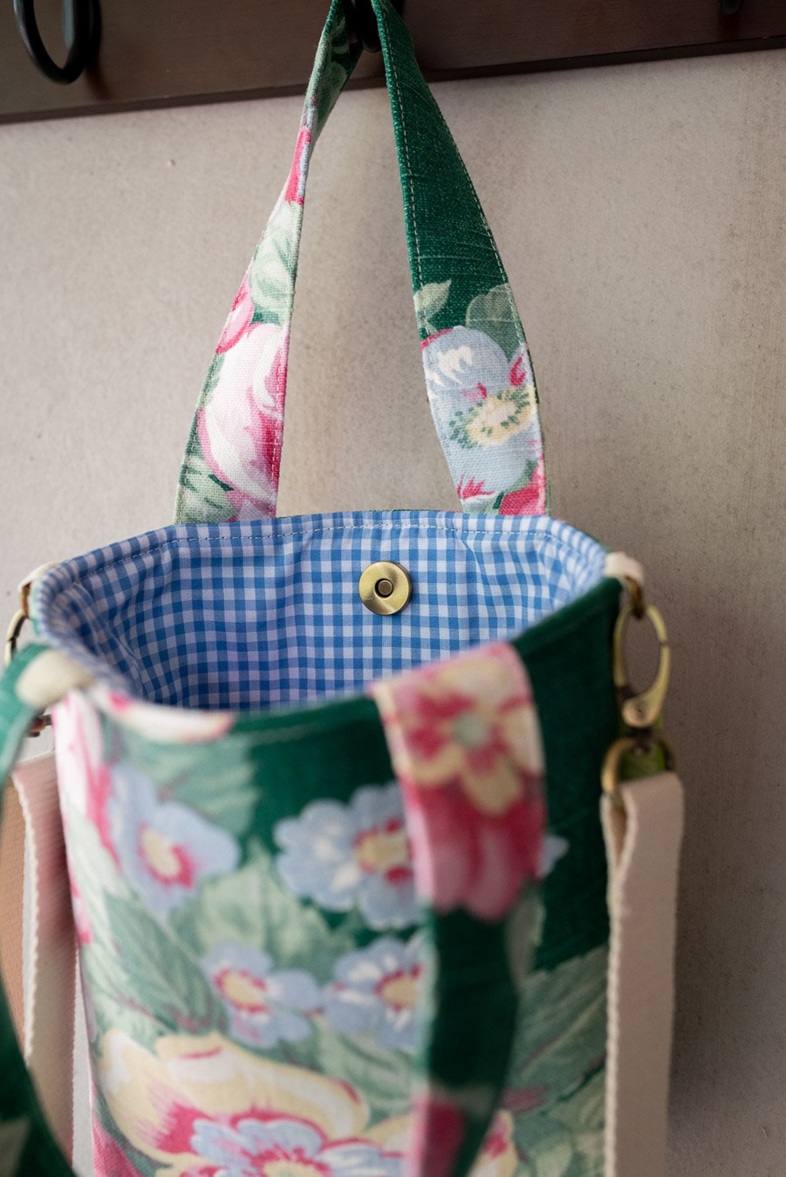 GANNI // Crossbody Mini Tote Bag Fully Lined Upcycled Etsy