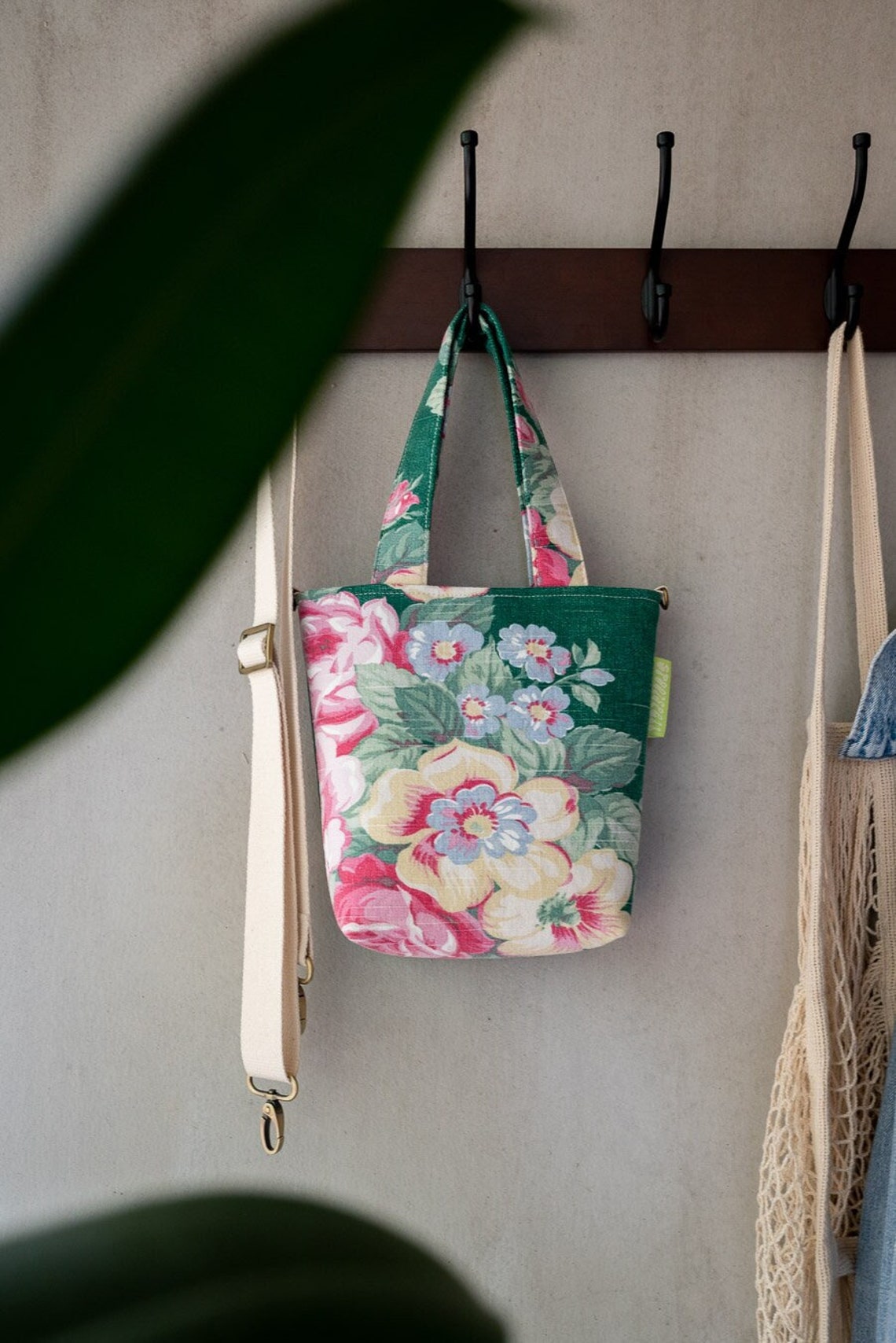 GANNI // Crossbody Mini Tote Bag Fully Lined Upcycled Etsy