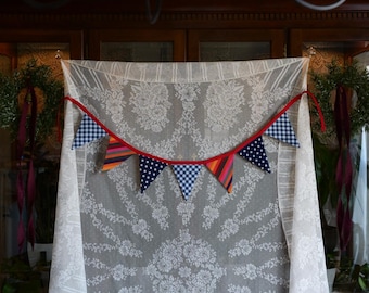 Bunting - No. 4 // handmade upcycled fabric buntings, party supplies, party gifts