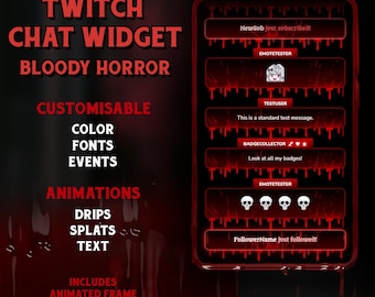 Horror Twitch Chat Widget - StreamElements