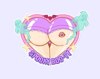 Spooky Booty pastel printable diecut | Cute Halloween Digital diecut | printable diecut