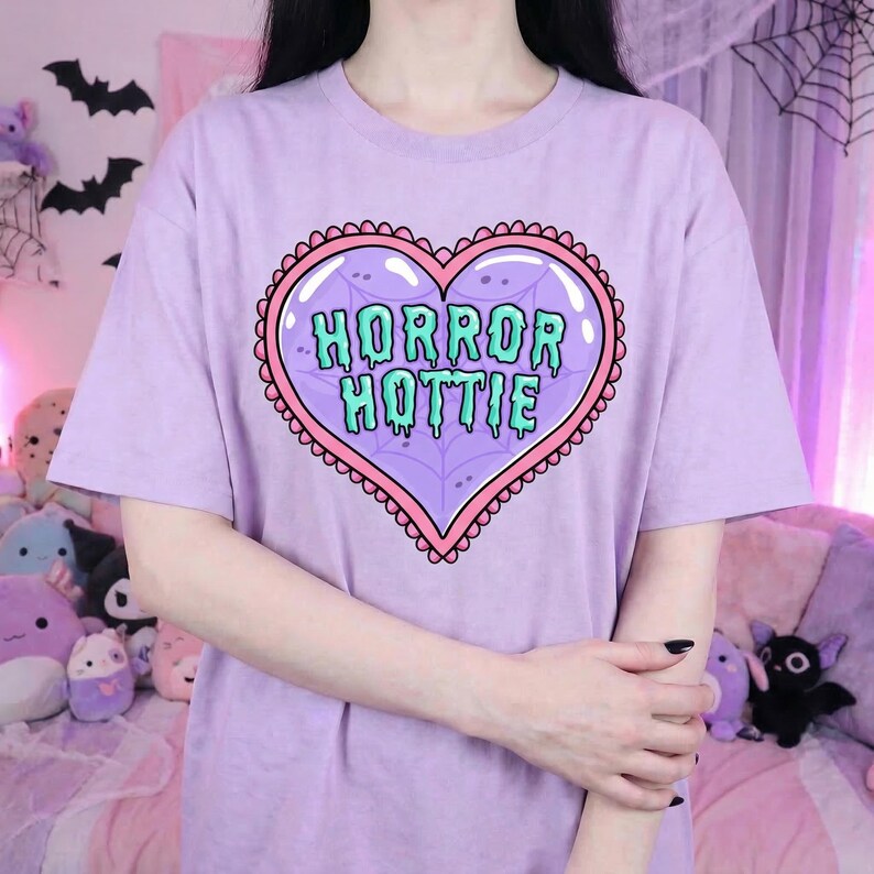 Pastel Goth Clipart, Digitale Creepy Cute PNG, Kawaii Anime, Gothic Horror Bundel, Pastel Spooky Clip Art afbeelding 4
