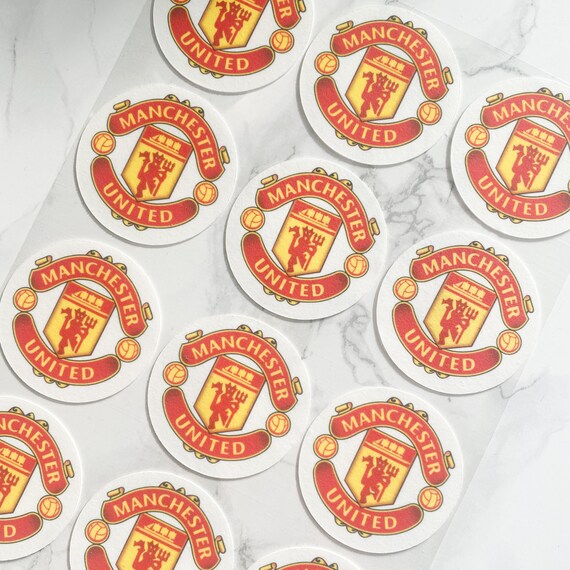 Manchester United Cupcake Toppers Man Utd Cake Toppers Etsy UK