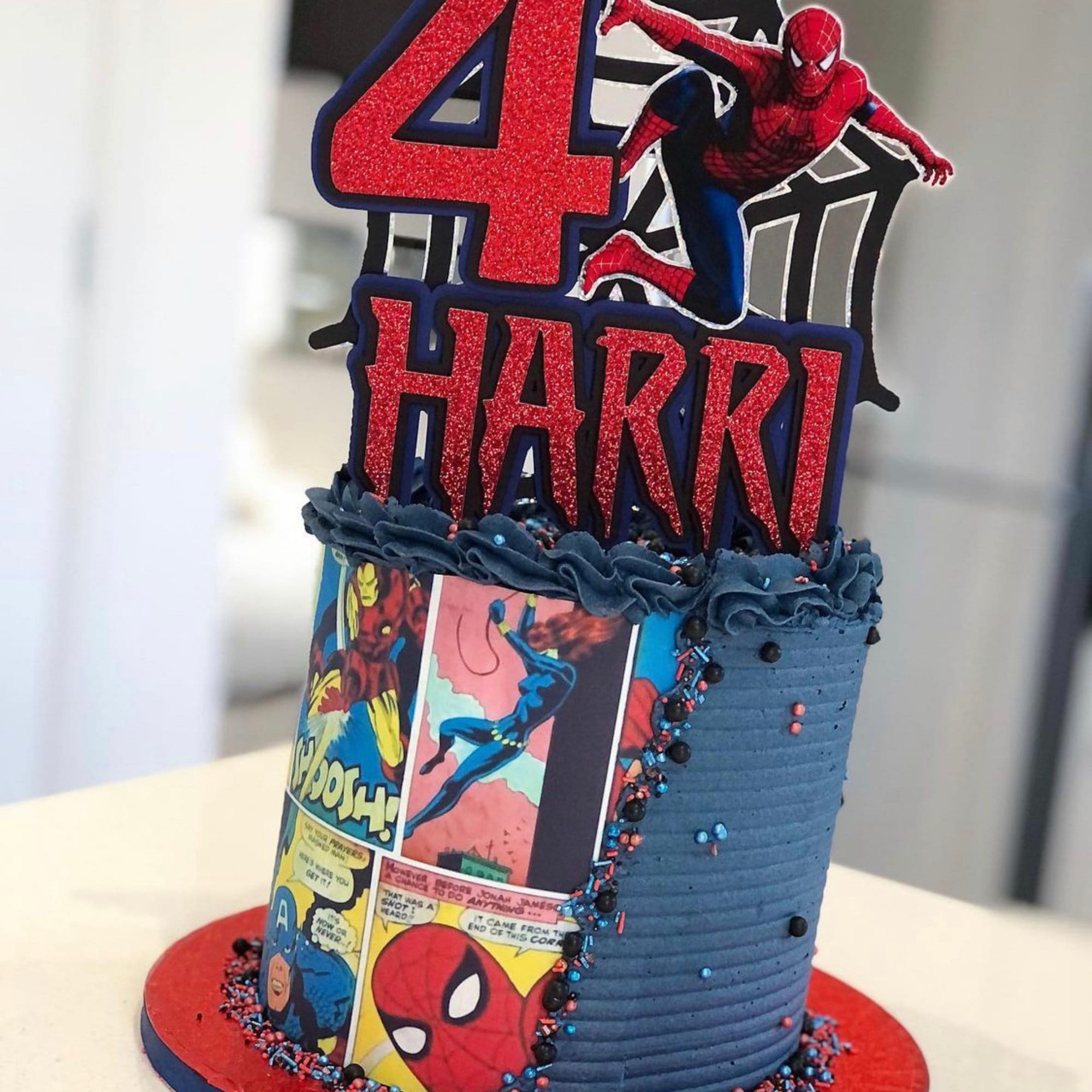 Marvel Icing Sheet Marvel Cake Wrap Marvel Cake Decorations Etsy UK