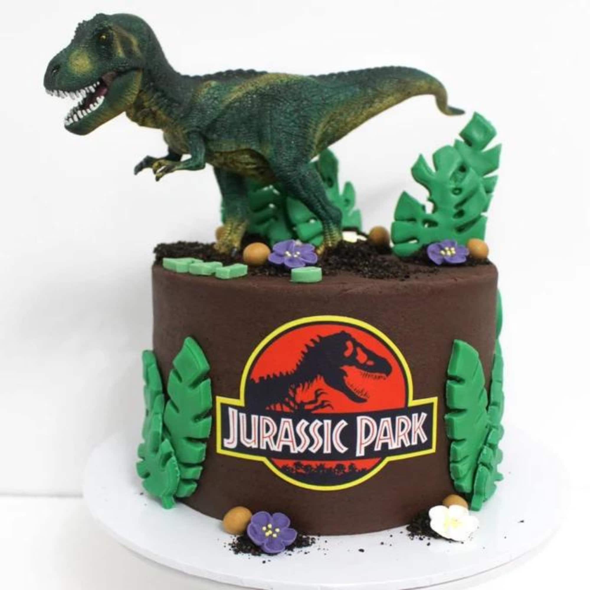 Edible Jurassic Park Logo. Jurassic Park Cake Topper, Jurassic Park — free download