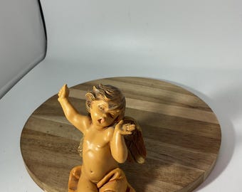 Fontanini Yawning Cherub Shelf Sitter Figurine 5” Italy (BB)
