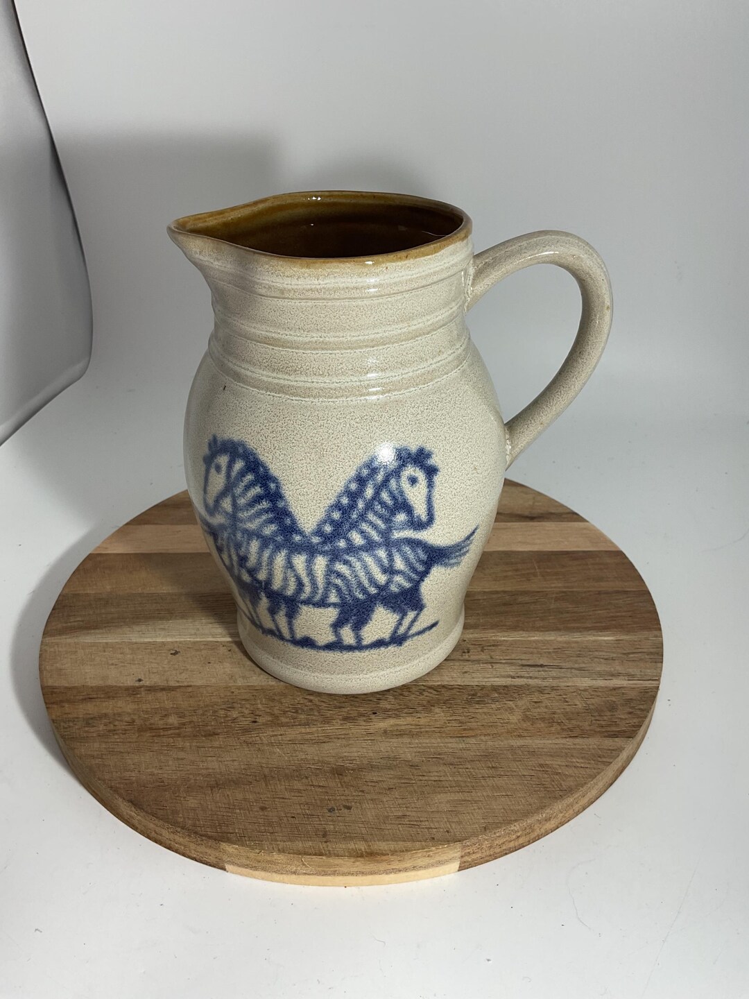 Pitcher Zebra Prestige Place 6” Pottery Pitcher Zebra Design (3) - Etsy
