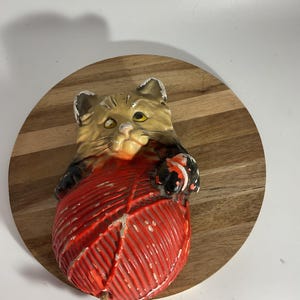 Distributeur De Ficelle De Cuisine Poisson – Porcelaine Blanc Et Jaune
