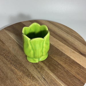Tulip Toothpick Holder 2” Ceramic Green