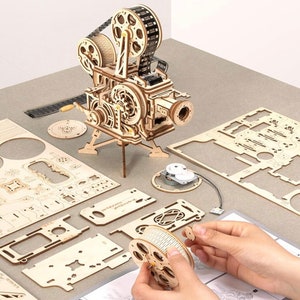 DIY Vitascope (Film Projector) 3D Puzzle, Cameraman gift, Filmmaking gift, Cinematography, Movies Fan, Cinematographer gift *FREE SHIPPING*