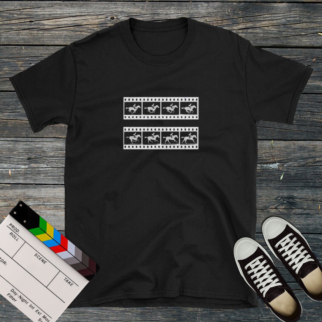 Horse Galloping Film Strip T-shirt, Perfect T-shirt for Filmmaker