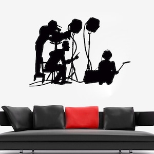 Kino Wandtattoos, Film Wandtattoos, Geschenke für Filmstudenten, Filmfans, Filmcrew, Filmteam