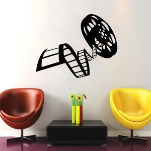 Kameramann Wandtattoo, Kino Wandkunst, Geschenke für Filmstudenten, Filmemacher Geschenke, Produktion Büro Dekoration, Film Rolle Aufkleber