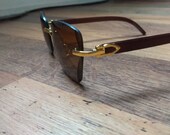 Wood frame glasses