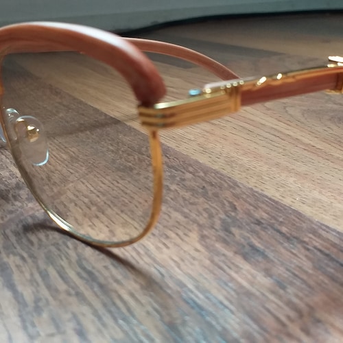 Vintage wood frame glasses Clearance
