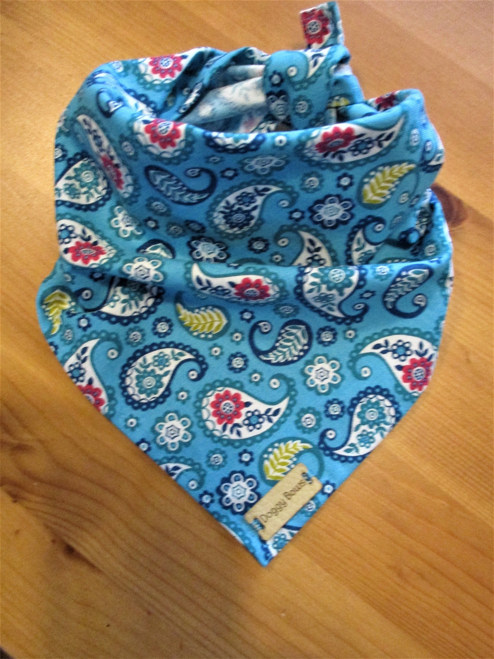 Blue Dog Bandana Puppy Dog Bandana Blue Dog Scarf Paisley Etsy
