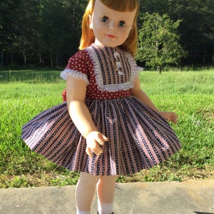 NEW 4th of July Dress, Petticoat, Ribbon, Necklace and socks for your Patti Playpal or 34&quot;-36&quot; Companion Doll 32&quot; tall