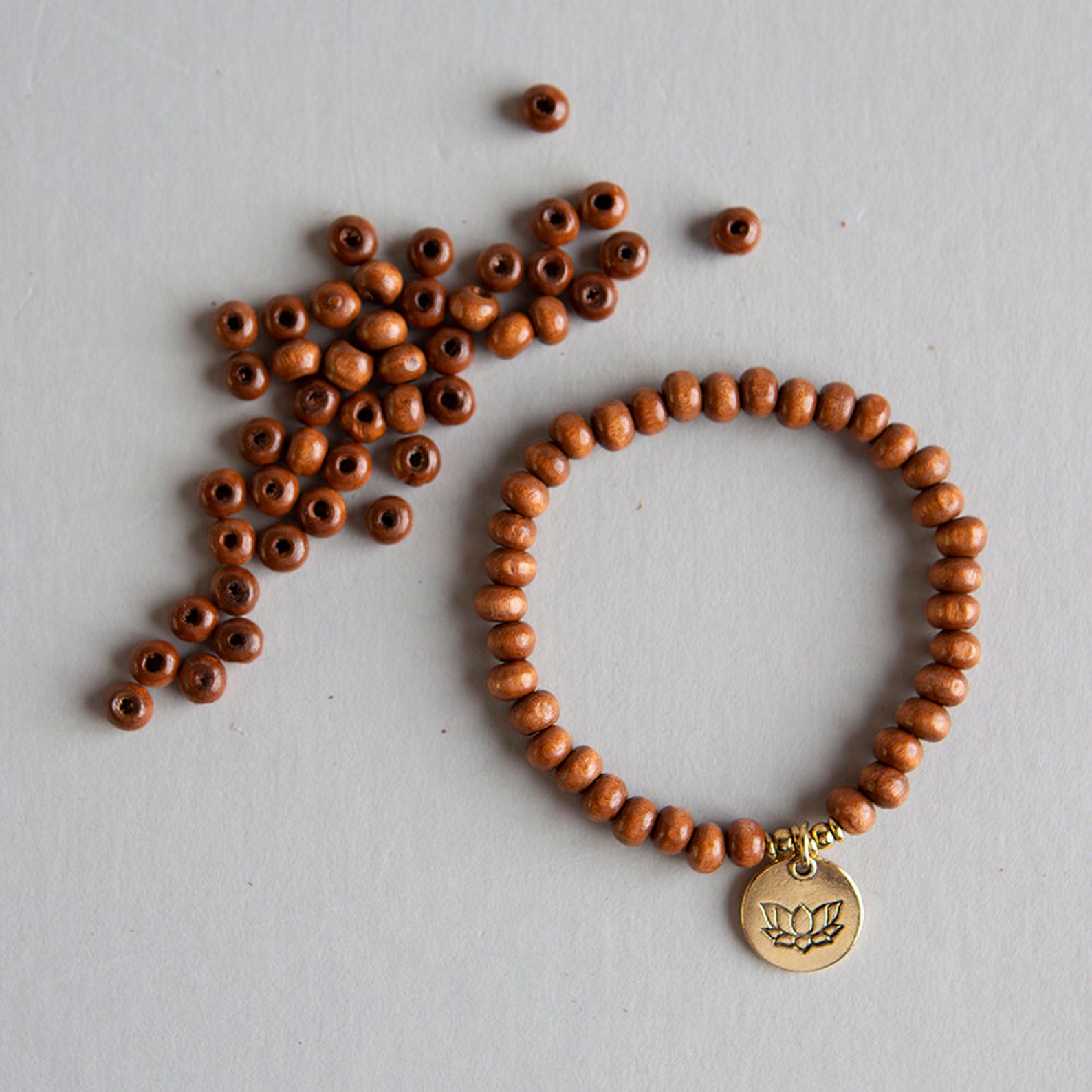 DIY Wood/Charm Bracelet Kit Jewelry Kit Make Your Own Etsy