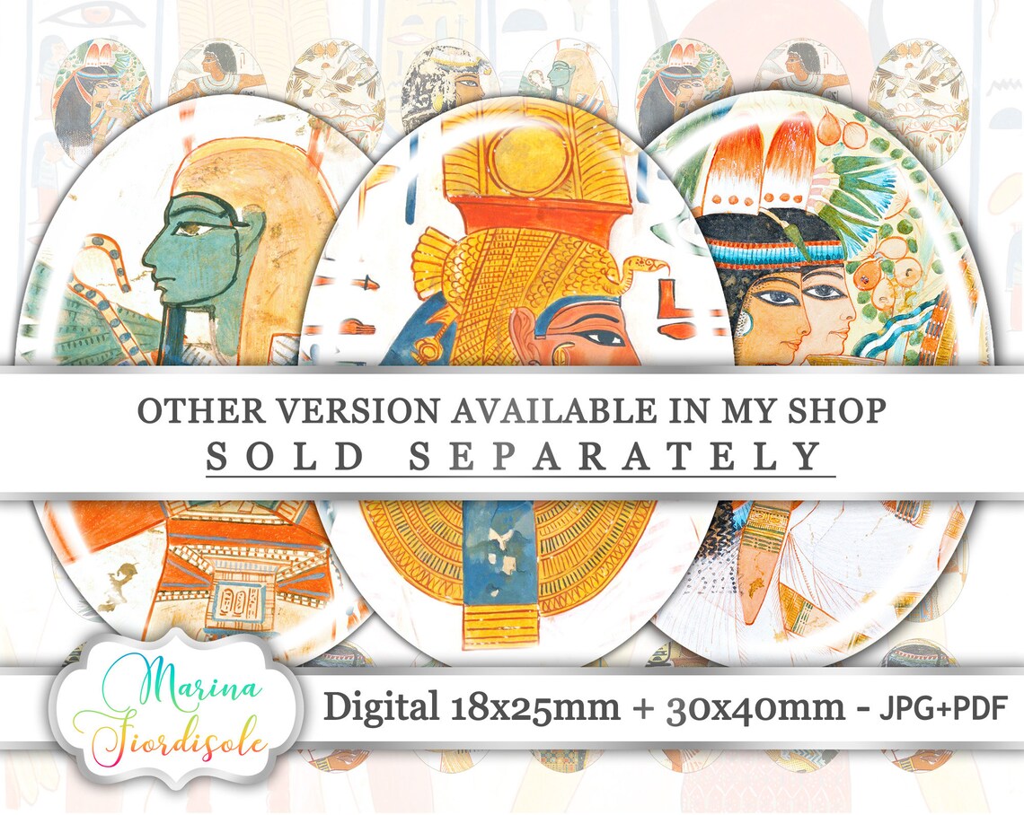 digital collage sheet printable bookmarks ancient egypt etsy
