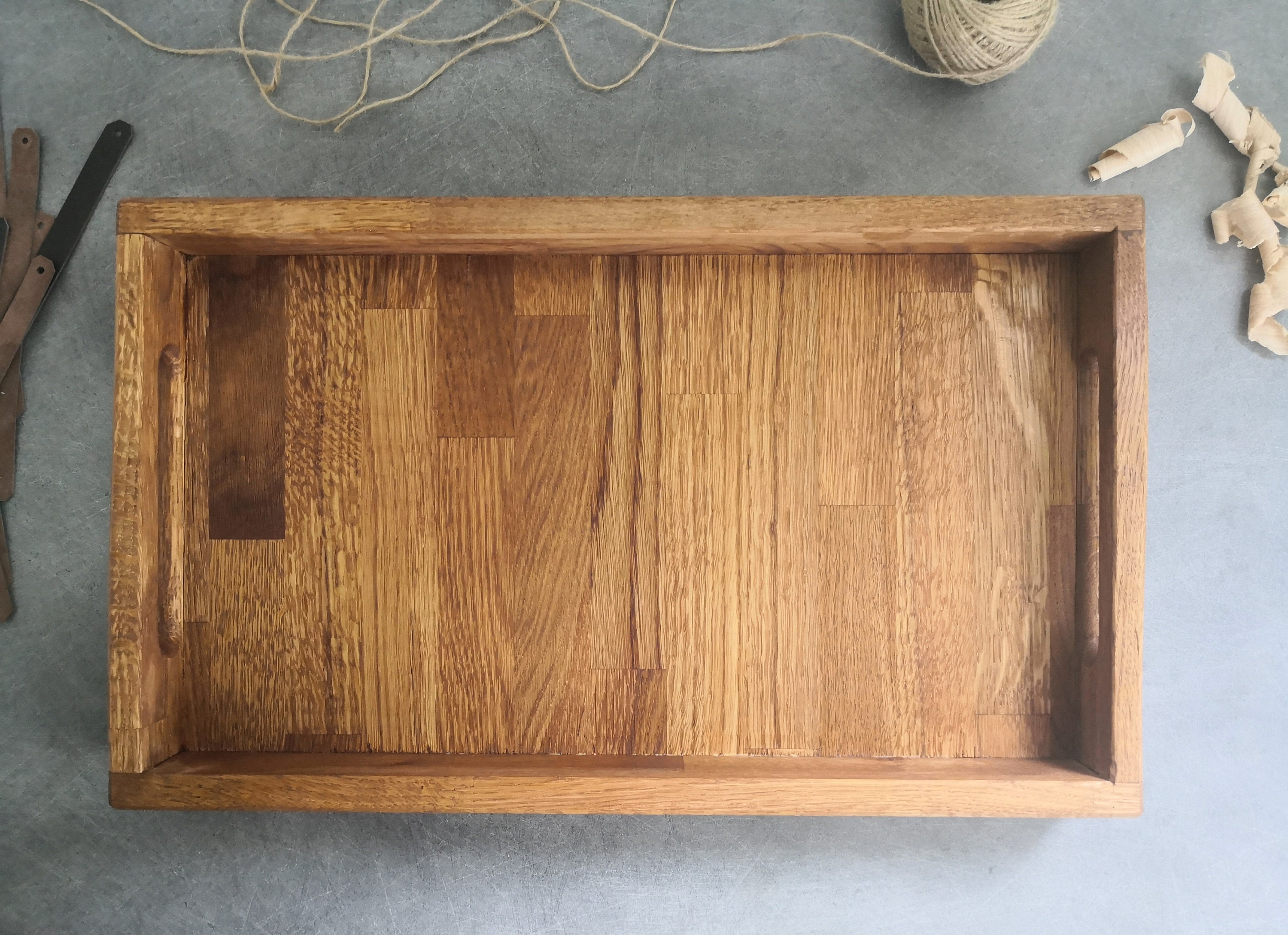 Plateau de Service en Bois Gravure Personnalisée