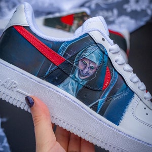 Handgeschilderde custom horror Air Force 1-schoenen